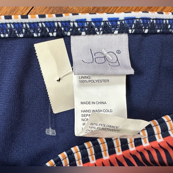 💚💙❤️NWT Jag Tribal Essence Navy Boho Print Strappy Bikini Set Size Large💚💙❤️ - Picture 12 of 15